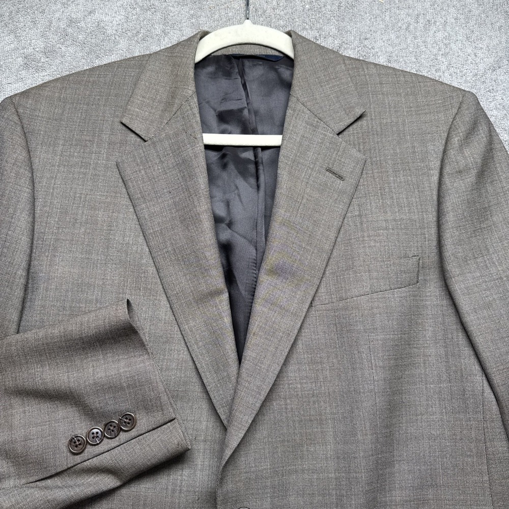 Brooks Brothers Men's 40R Brown Wool Cashmere Blazer Made in Italy 2 Button